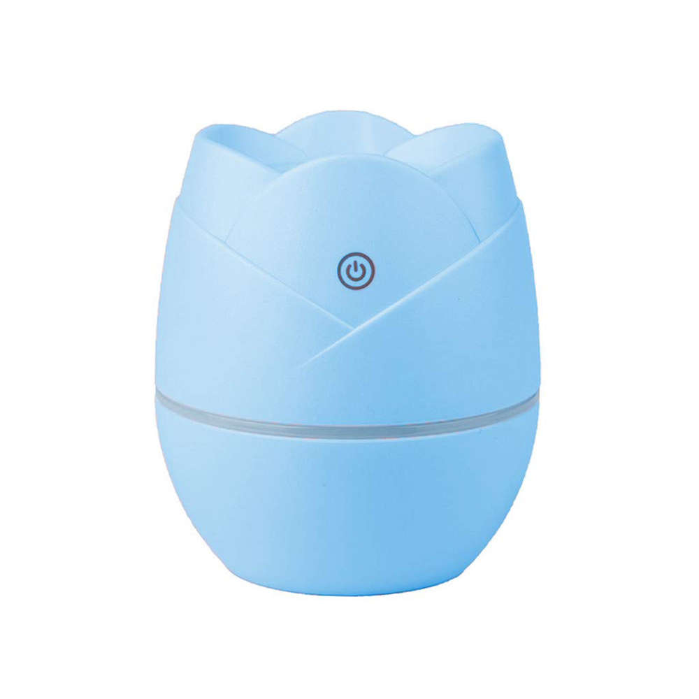 USB Rose Shape Mini Humidifier - Blue