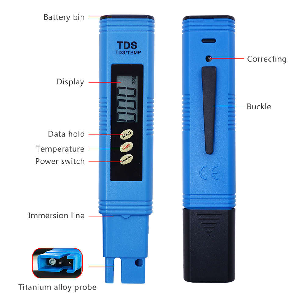 Portable LCD Digital TDS & Temperature Meter Tester