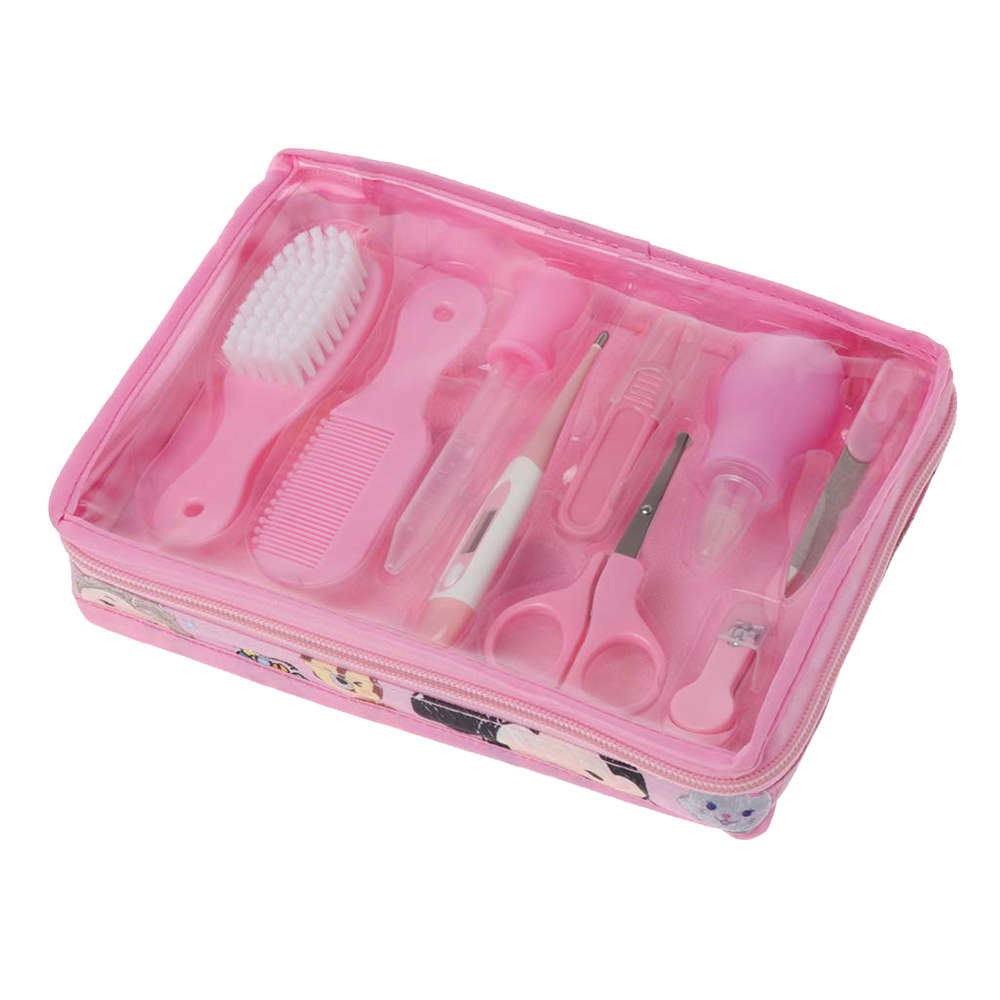 9 in 1 Essential Baby Grooming Healthcare Kit - Pink