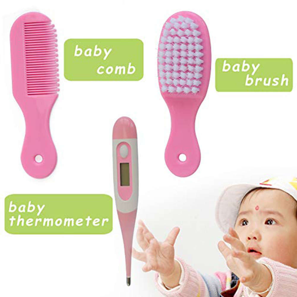 9 in 1 Essential Baby Grooming Healthcare Kit - Pink