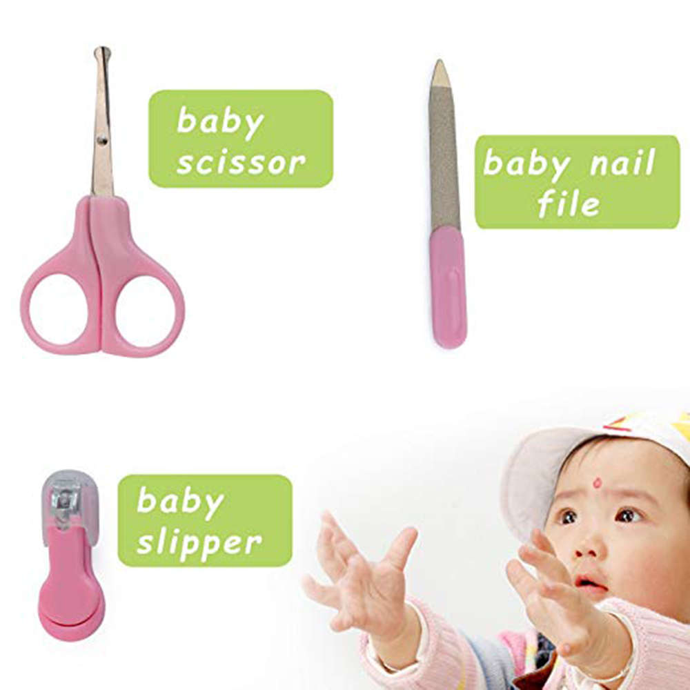 9 in 1 Essential Baby Grooming Healthcare Kit - Pink