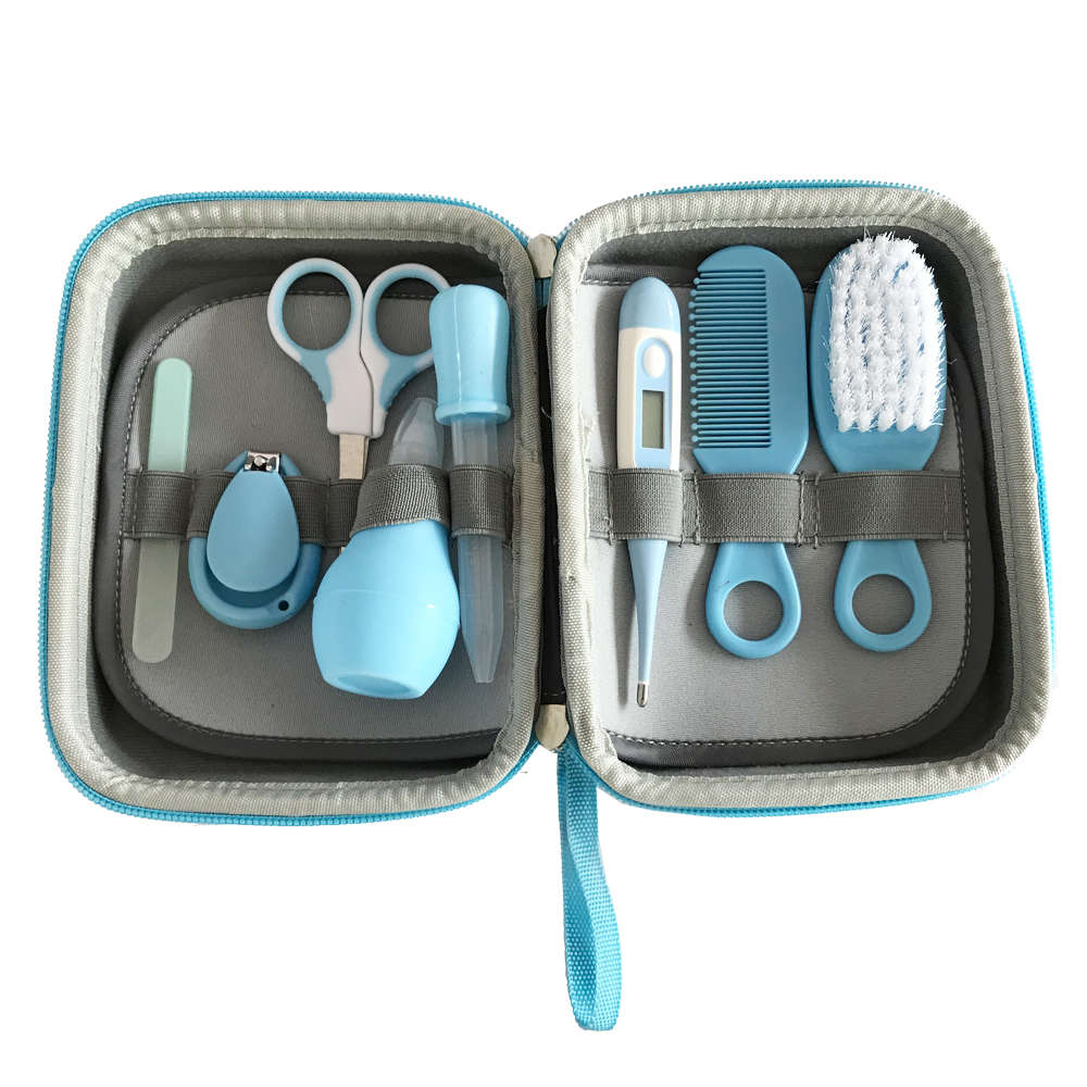 8 in 1 Essential Baby Grooming Healthcare Kit - Blue