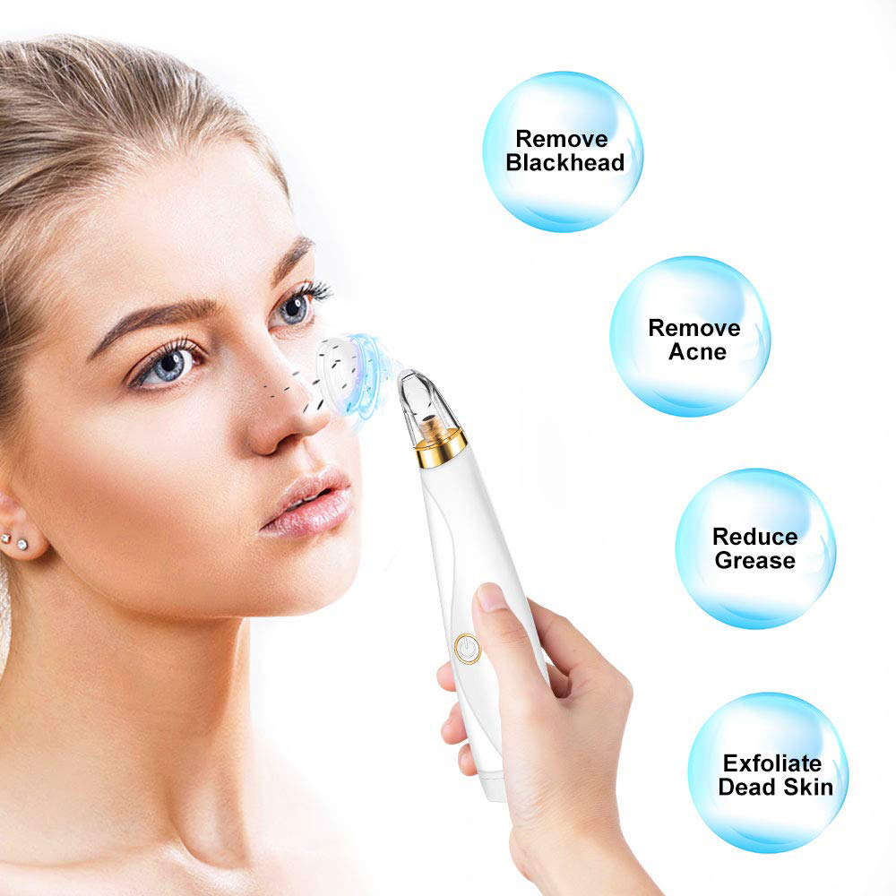 Blackhead Remover Pore Vacuum Cleaner with Three Sucker Heads