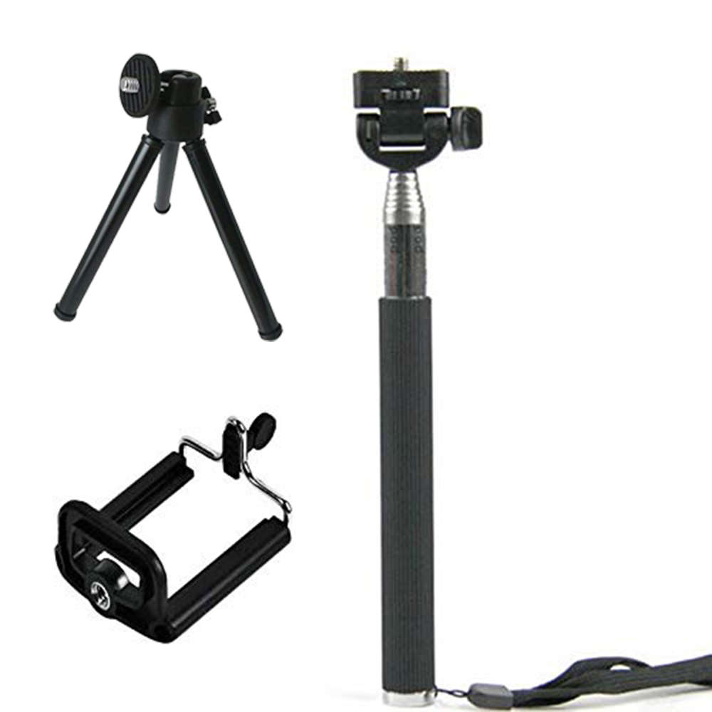10 in 1 Function Cell Phone Lens Kit with Tripod & Selfie Stick - 12X