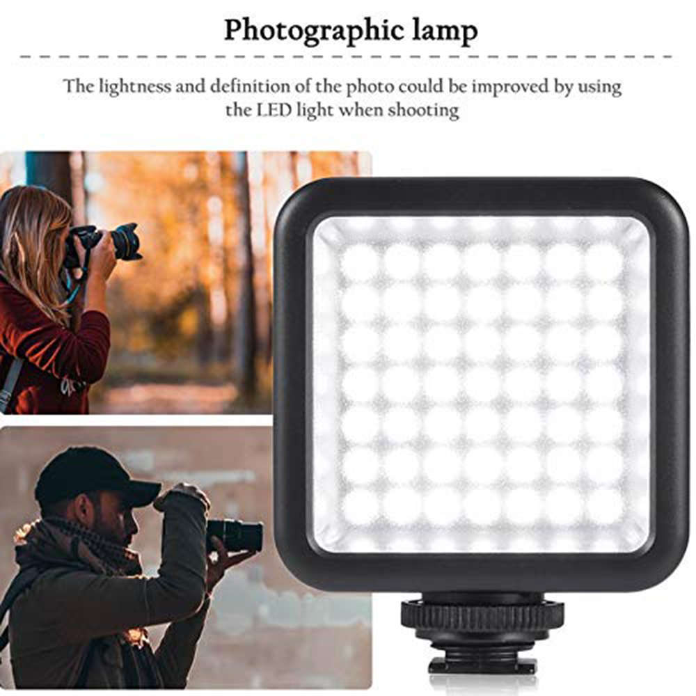Portable 49 LED Studio Video Flash Light for Sport Camera DV Camcorder