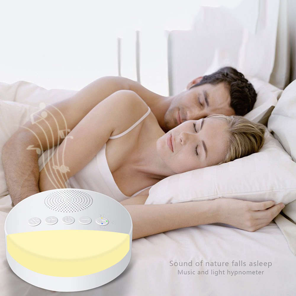 Portable White Noise Sleeping Aid Instrument with 10 Soothing Sounds Music