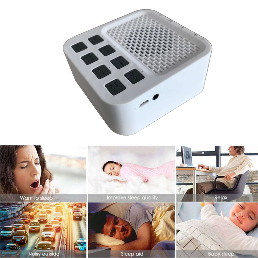 Portable White Noise Machine with Bluetooth Speaker & 8 Sounds for Sleeping