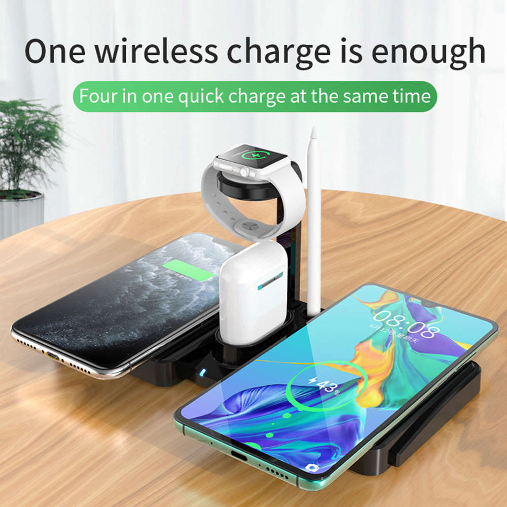 4-in-1 Wireless Charging Station Dock for Android Airpods Watch Charger