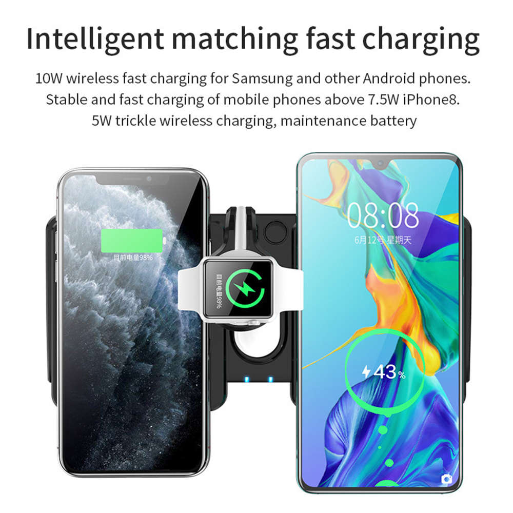 4-in-1 Wireless Charging Station Dock for Android Airpods Watch Charger