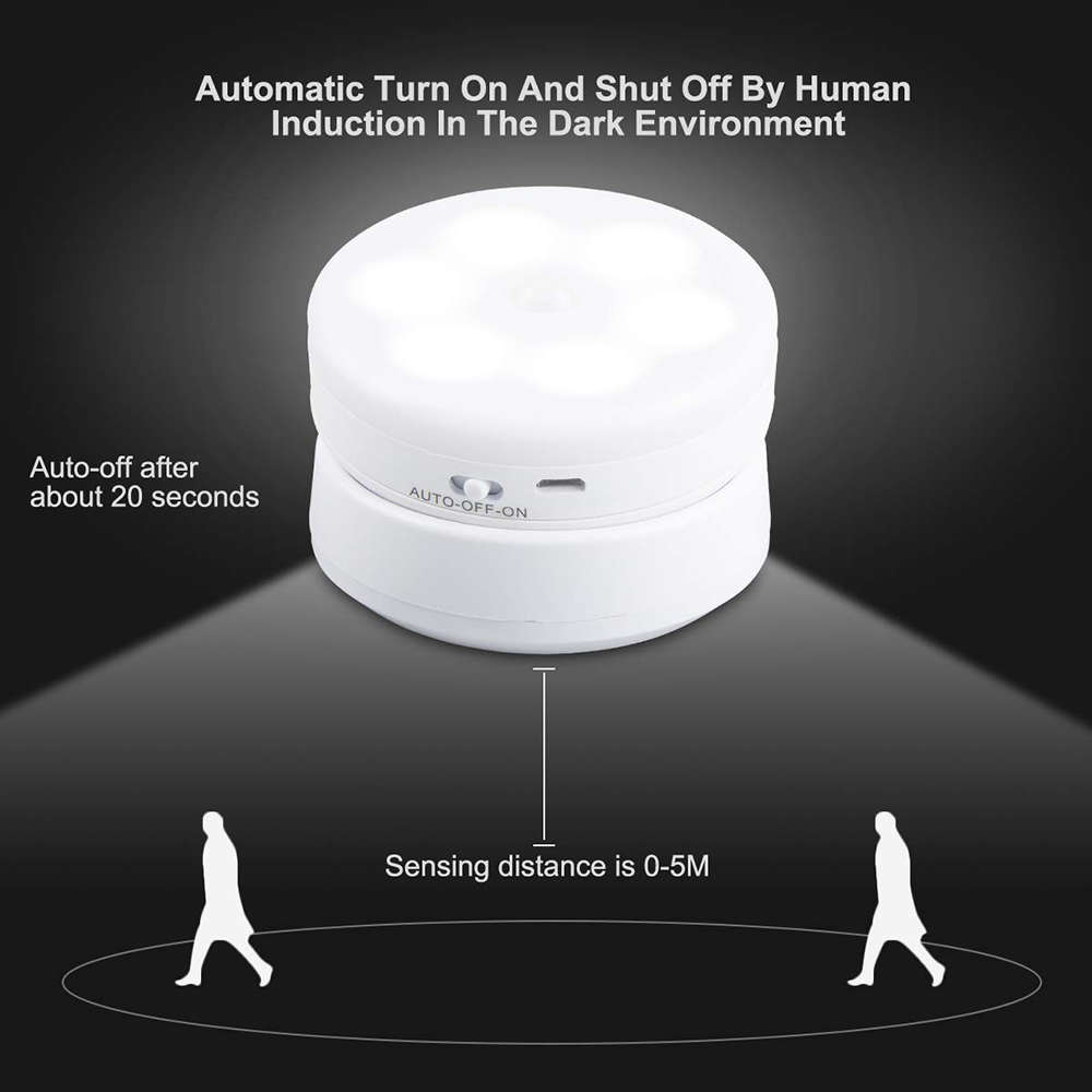 360 Degree Rotation Body Induction LED Night Light