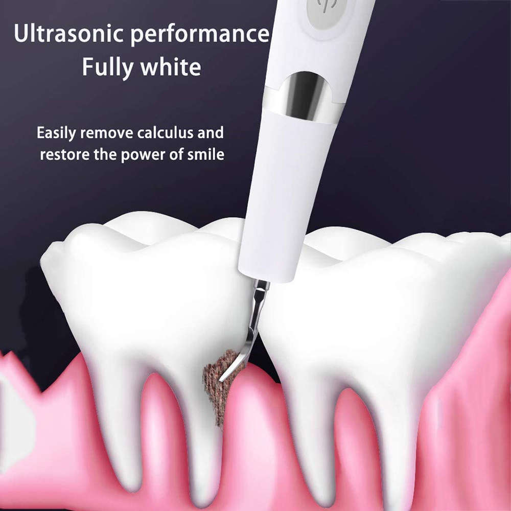 Portable 3 Modes Electric Ultrasonic Teeth Calculus Remover Kit