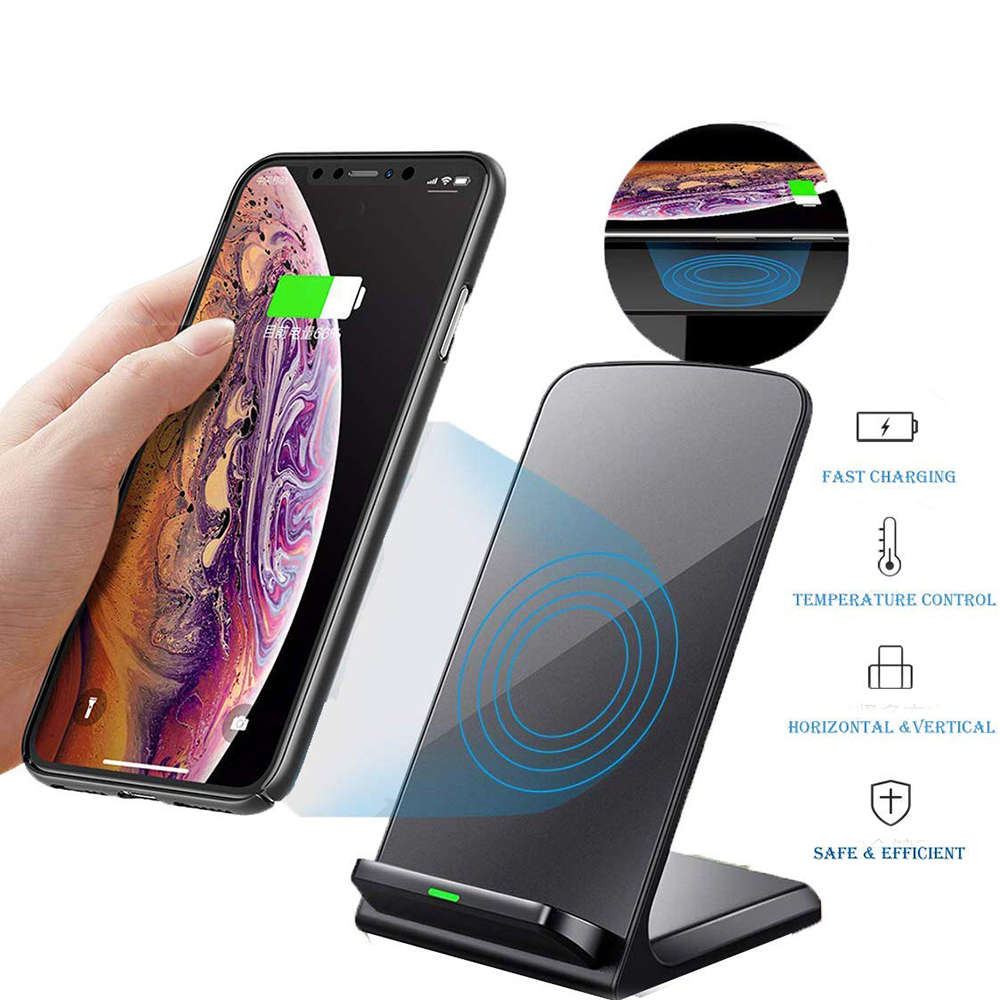 2 Coils Fast Wireless Charger Stand & iWatch Stand