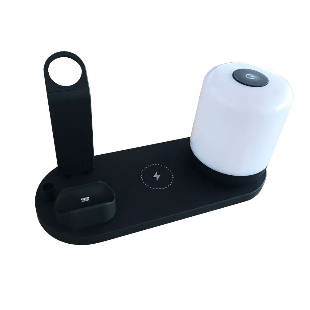 Multi-Function 10W Fast Charging Stand with LED Touch Night Light