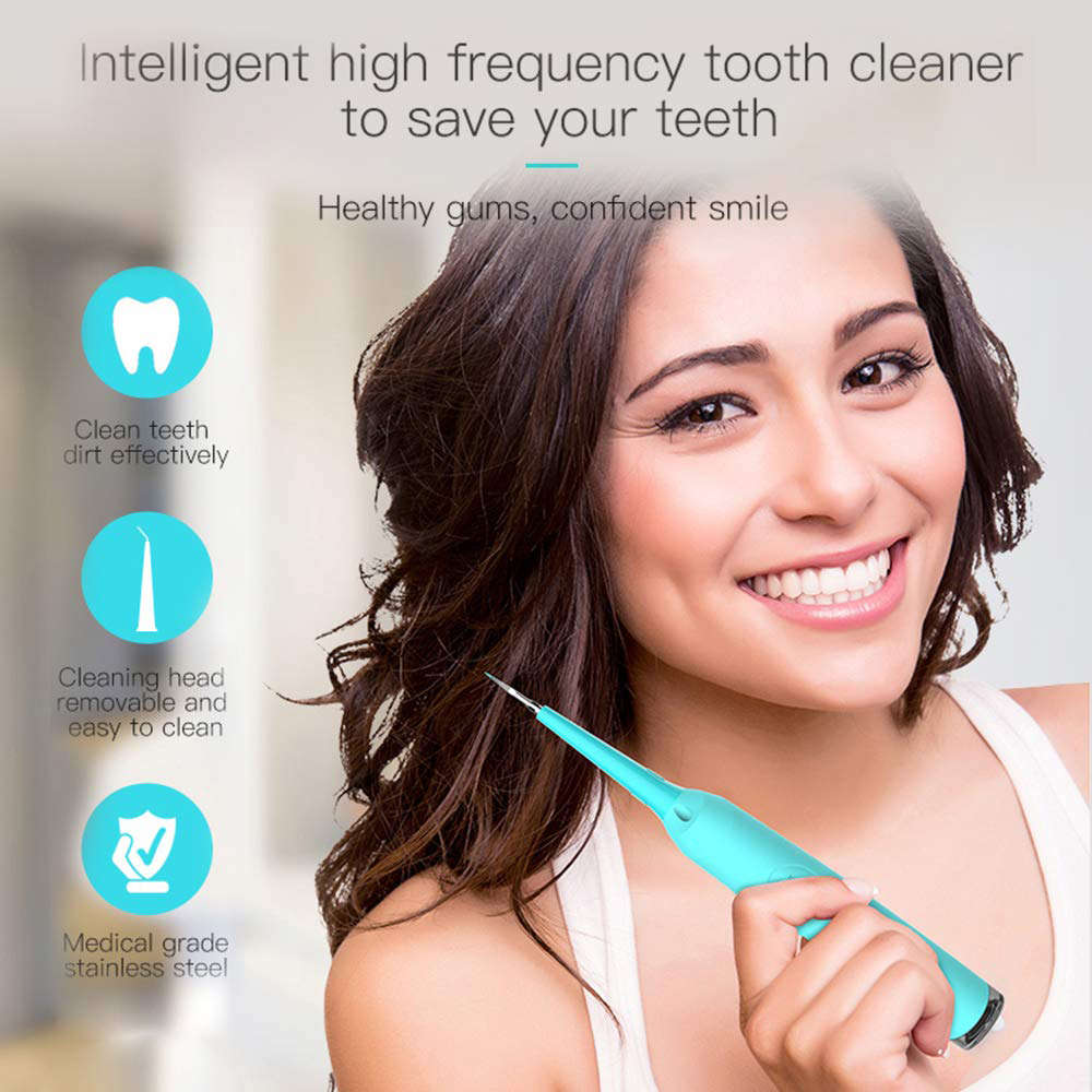 Electric Dental Calculus Plaque Remover Kit with LED Light