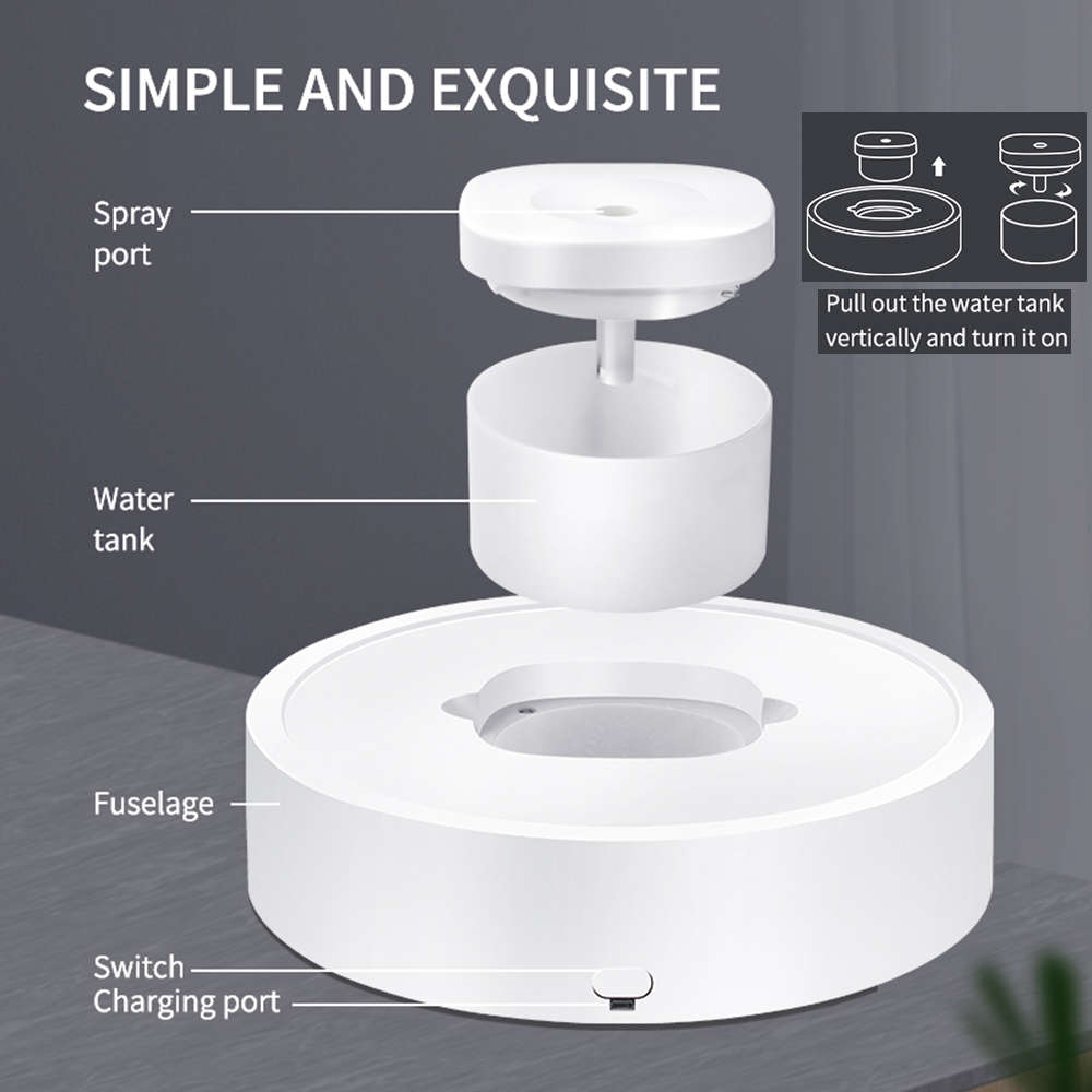 4-in-1 Movable Air Purifier Humidifier UV Aroma Diffuser Spray