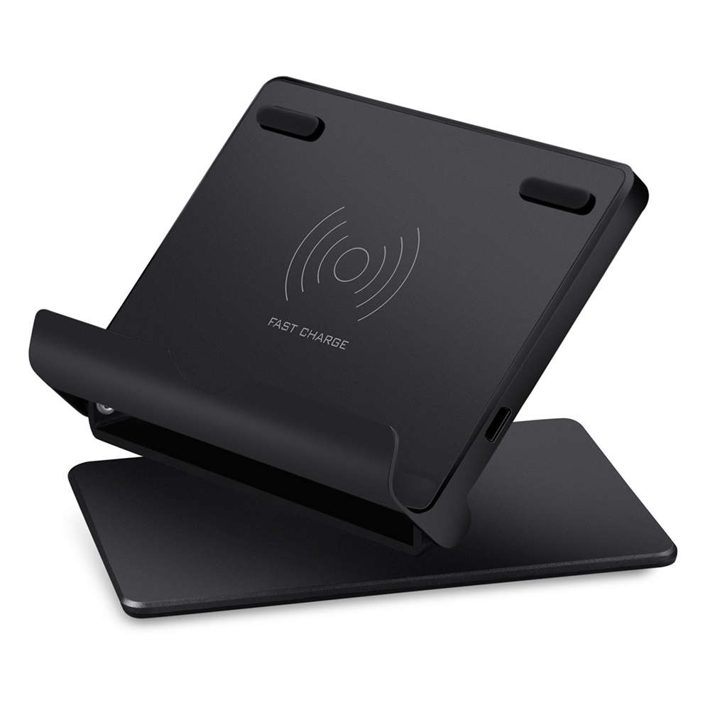 Folding QI Fast Wireless Charging Stand for iPhone 11/11 Pro - Black