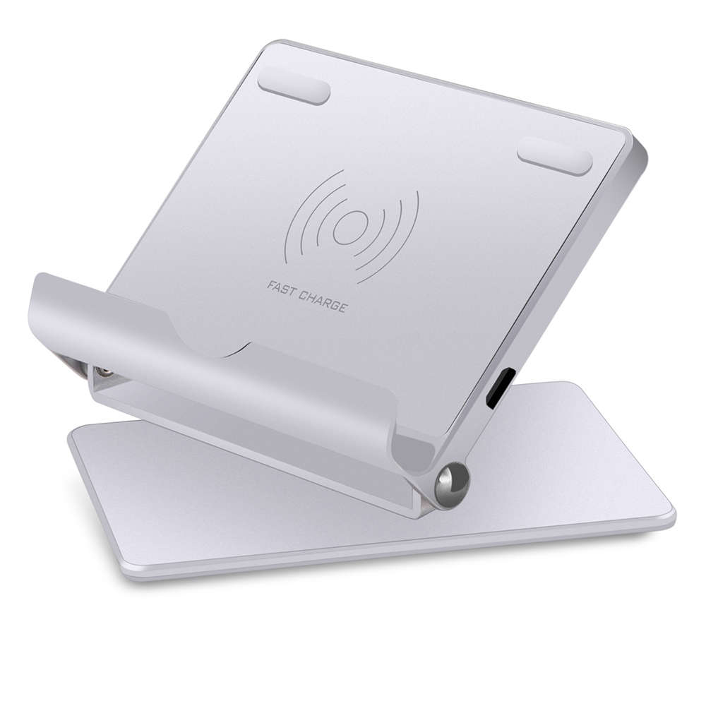 Folding QI Fast Wireless Charging Stand for iPhone 11/11 Pro - White