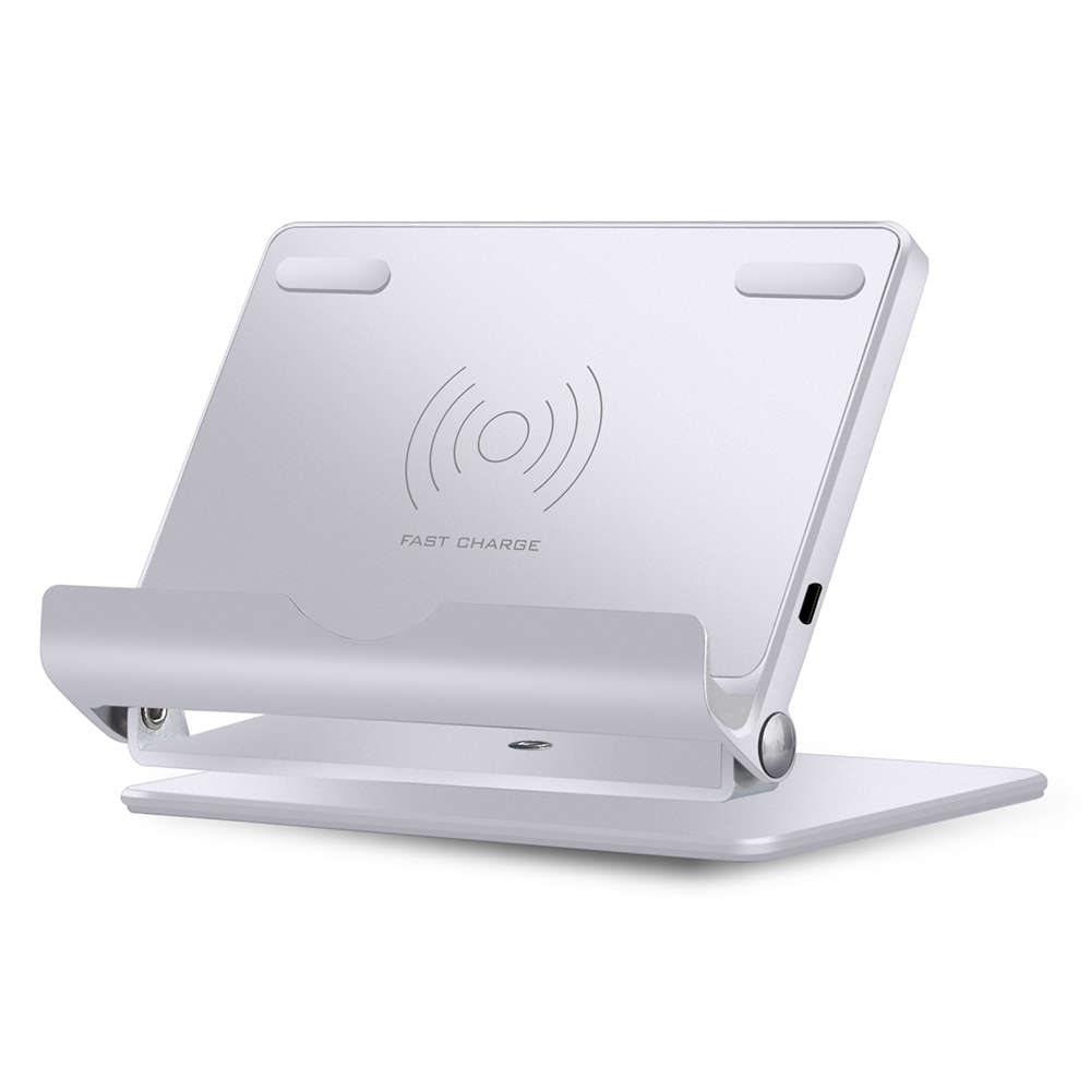 Folding QI Fast Wireless Charging Stand for iPhone 11/11 Pro - White