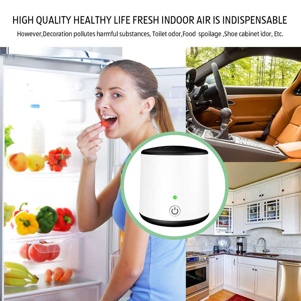 Mini Air Cleaner Refrigetaror Active Purifier Ozone Sterilization & Deodorizat