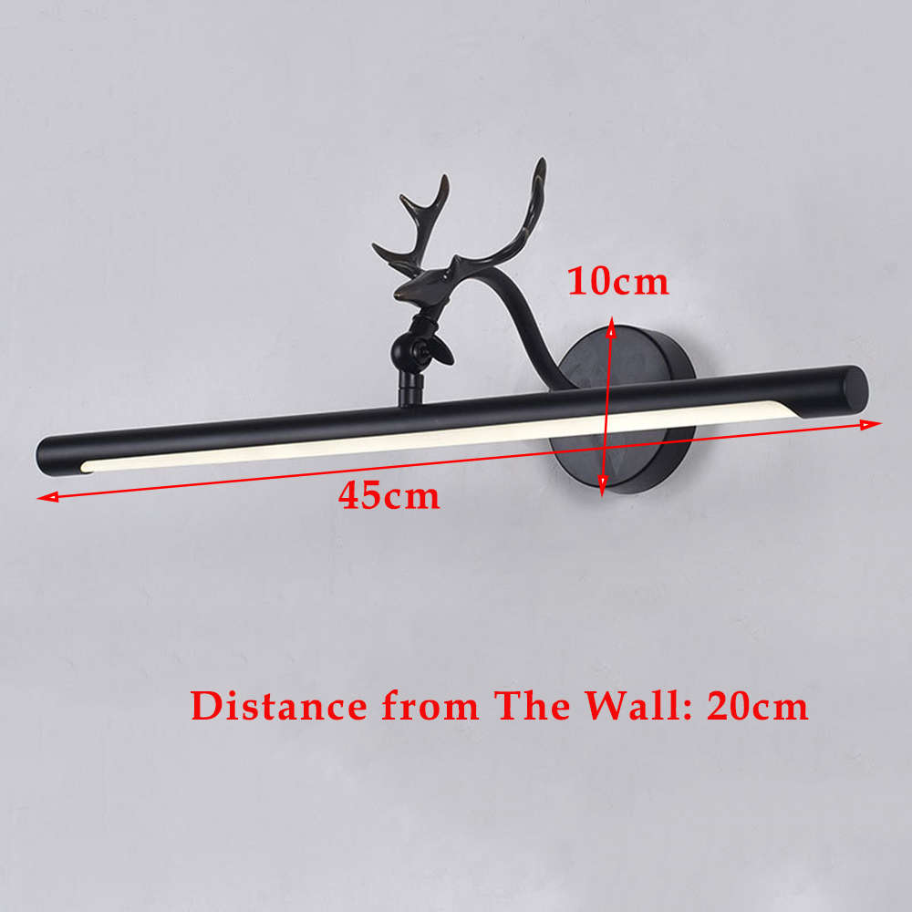 9 Watt Antler LED Wall Bathroom Mirror Front Light - 45cm