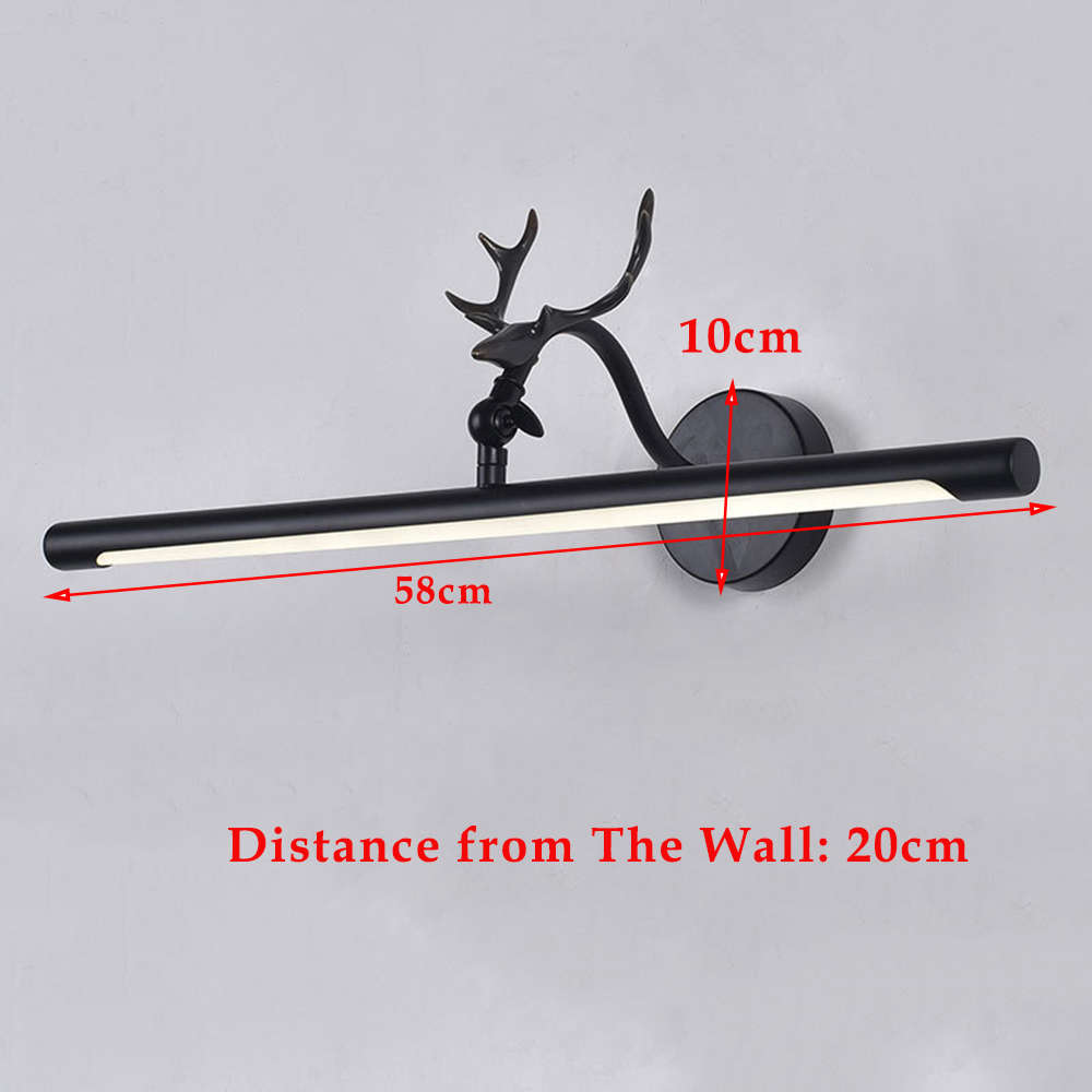 12 Watt Antler LED Wall Bathroom Mirror Front Light - 58cm