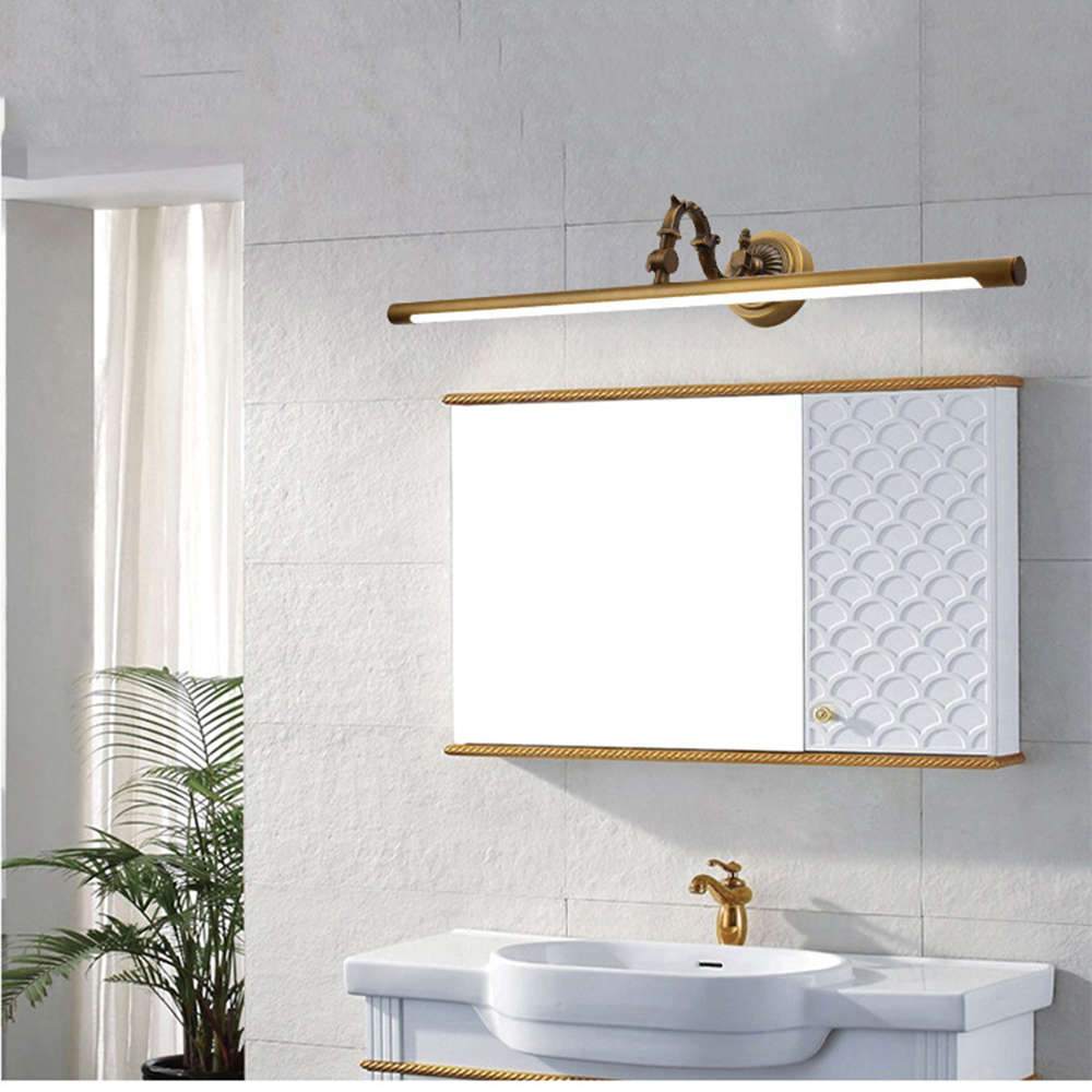 45cm 8 Watt Antique LED Wall Bathroom Mirror Front Light - White Light