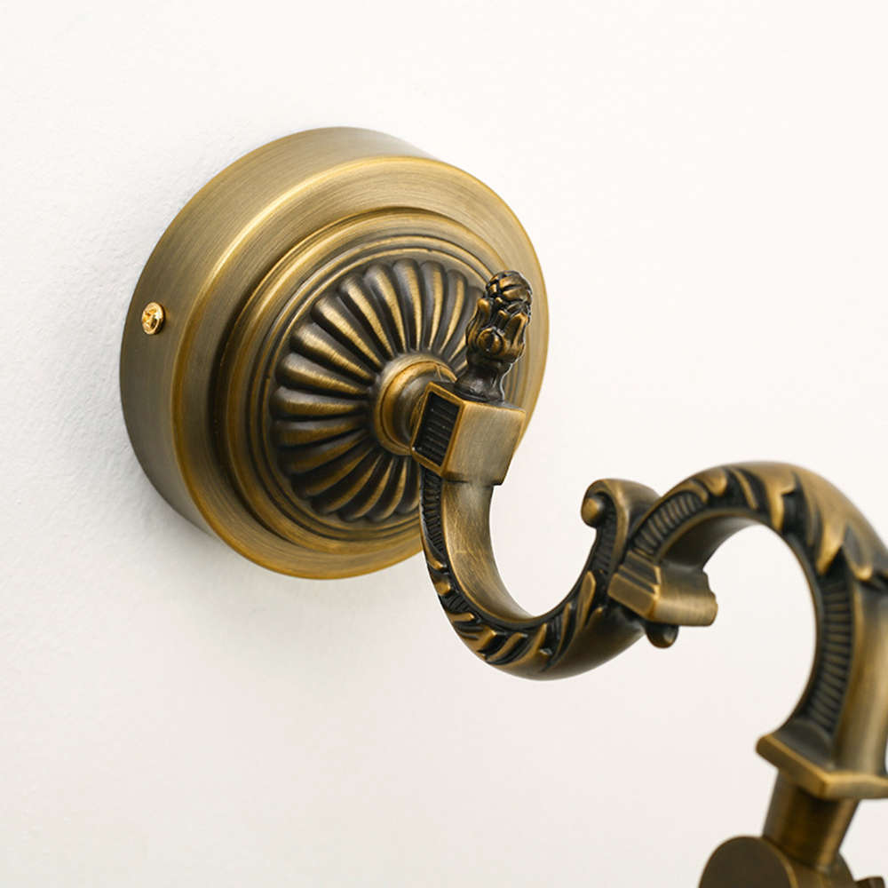 45cm 8 Watt Antique LED Wall Bathroom Mirror Front Light - White Light