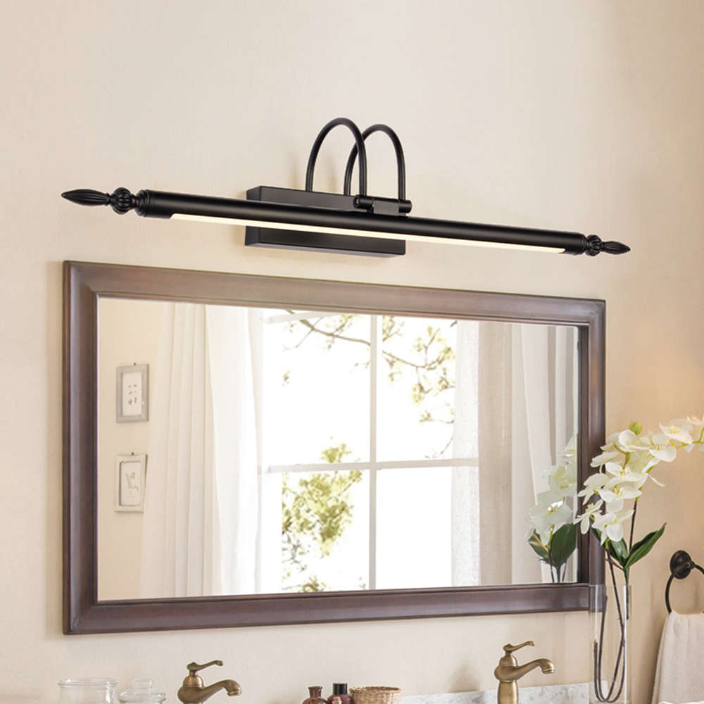 56cm 9 Watt Antique LED Wall Bathroom Mirror Front Light - White Light