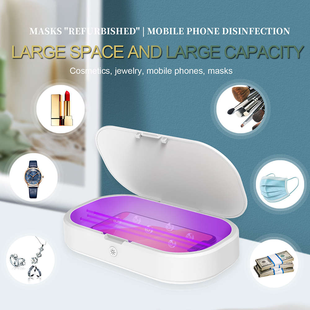 3-in-1 Fast Wireless Charger UV Sanitizer & Aromatherapy Sterilizer Box