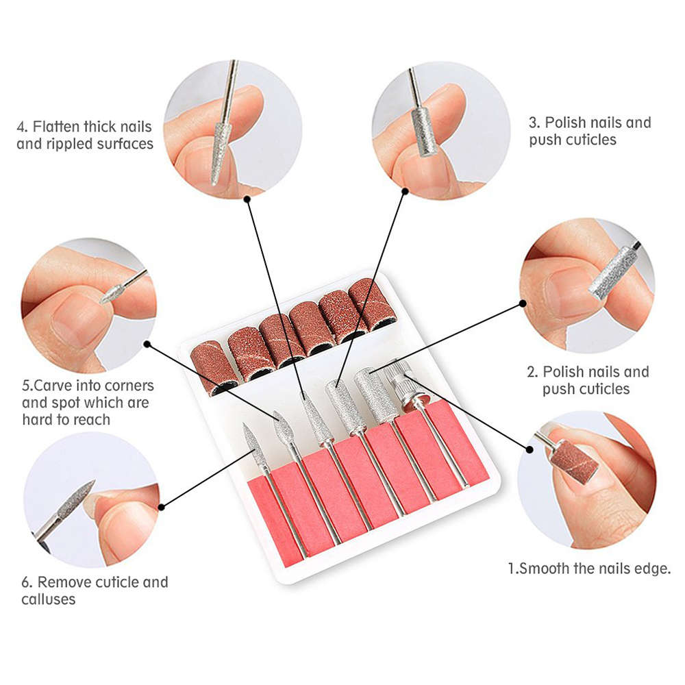 Professional Electric Manicure File Nail Drill Machine Kit Set - Gold