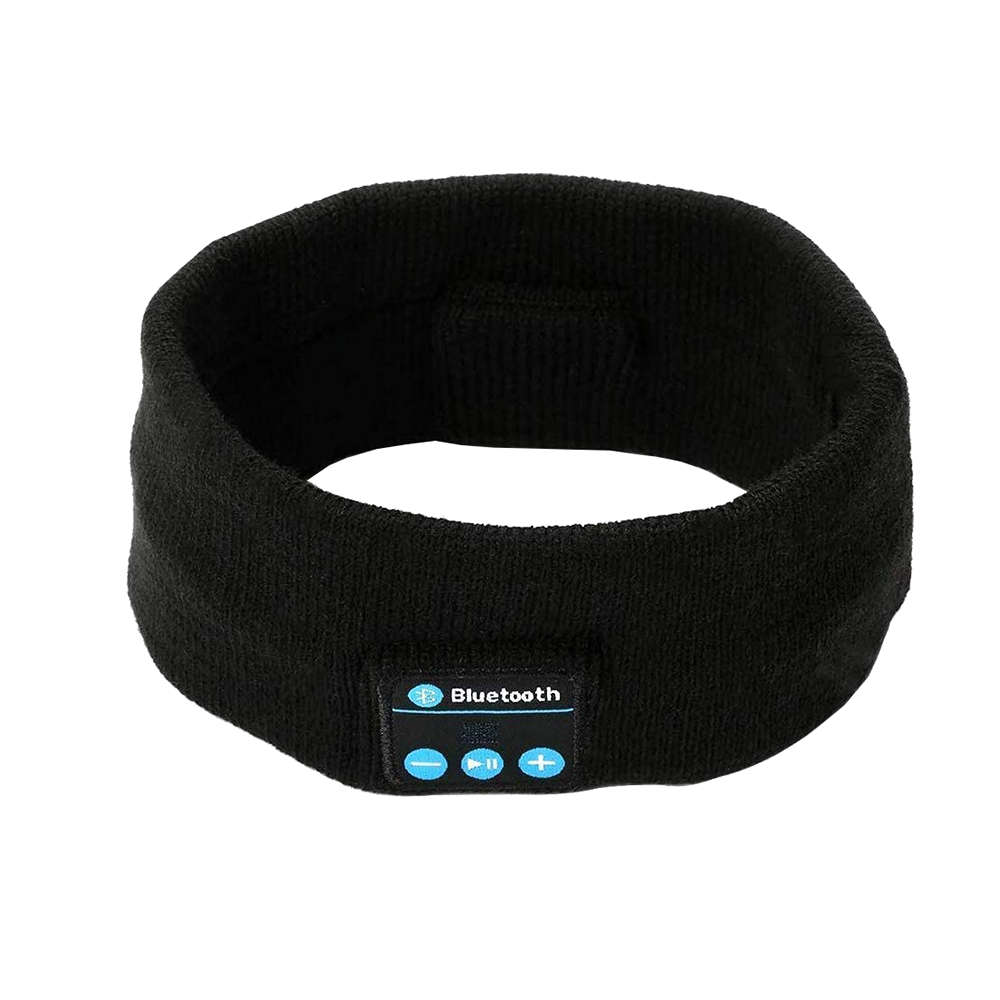 Wireless Bluetooth 5.0 Sports Stereo Run Headband Headphones - Black