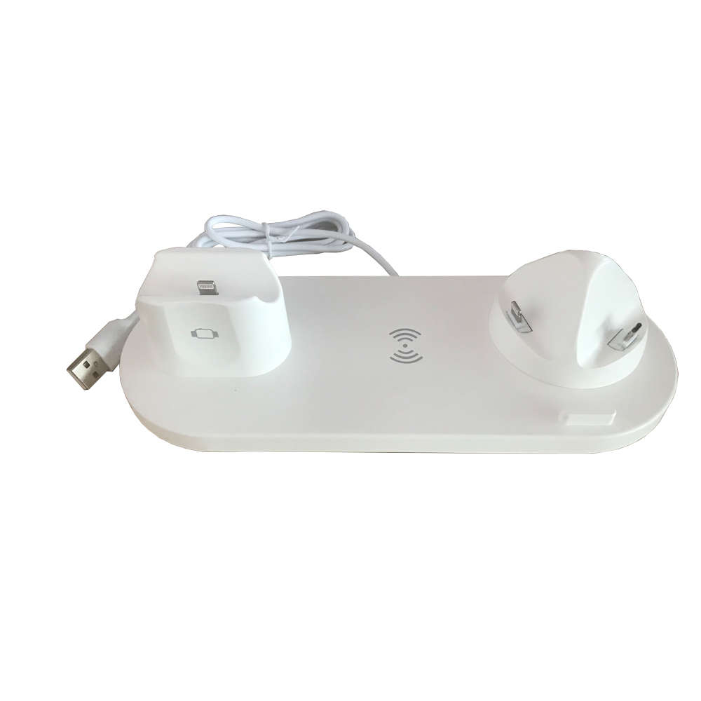 6 in 1 Rotatable Wireless Charger Station - White