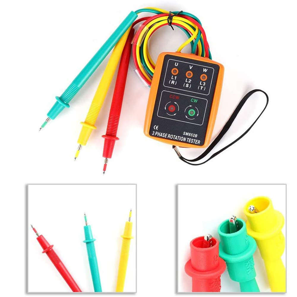 3 Phase Sequence Presence Rotation Tester Indicator Detector Meter