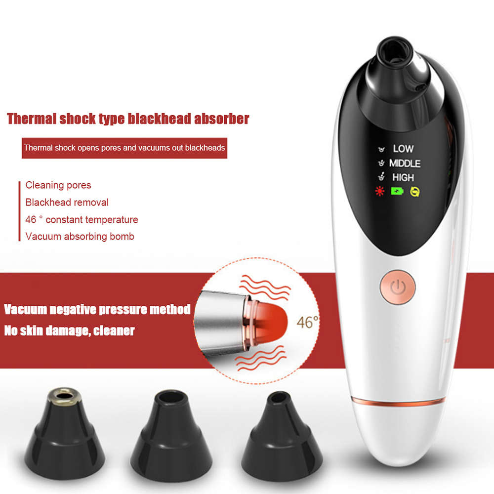 Portable Electric Hot Compress Vacuum Blackhead Remover Extractor