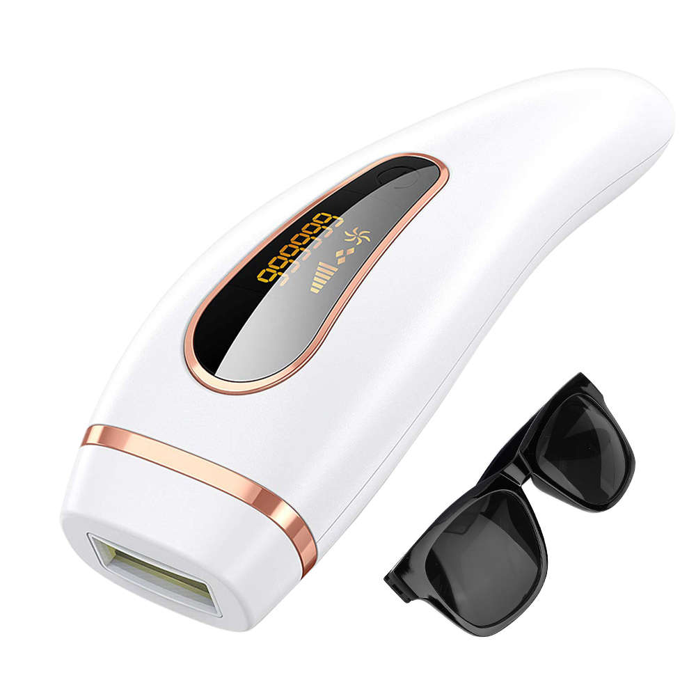 Professional 999999 Flash LCD Display IPL Hair Removal Machine - White