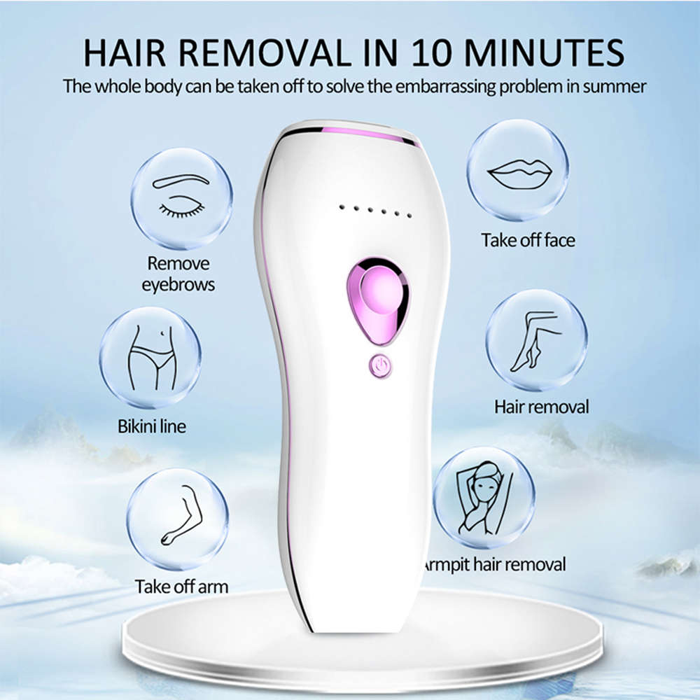 Portable 600000 Flash Laser Epilator Painless IPL Hair Removal For Women