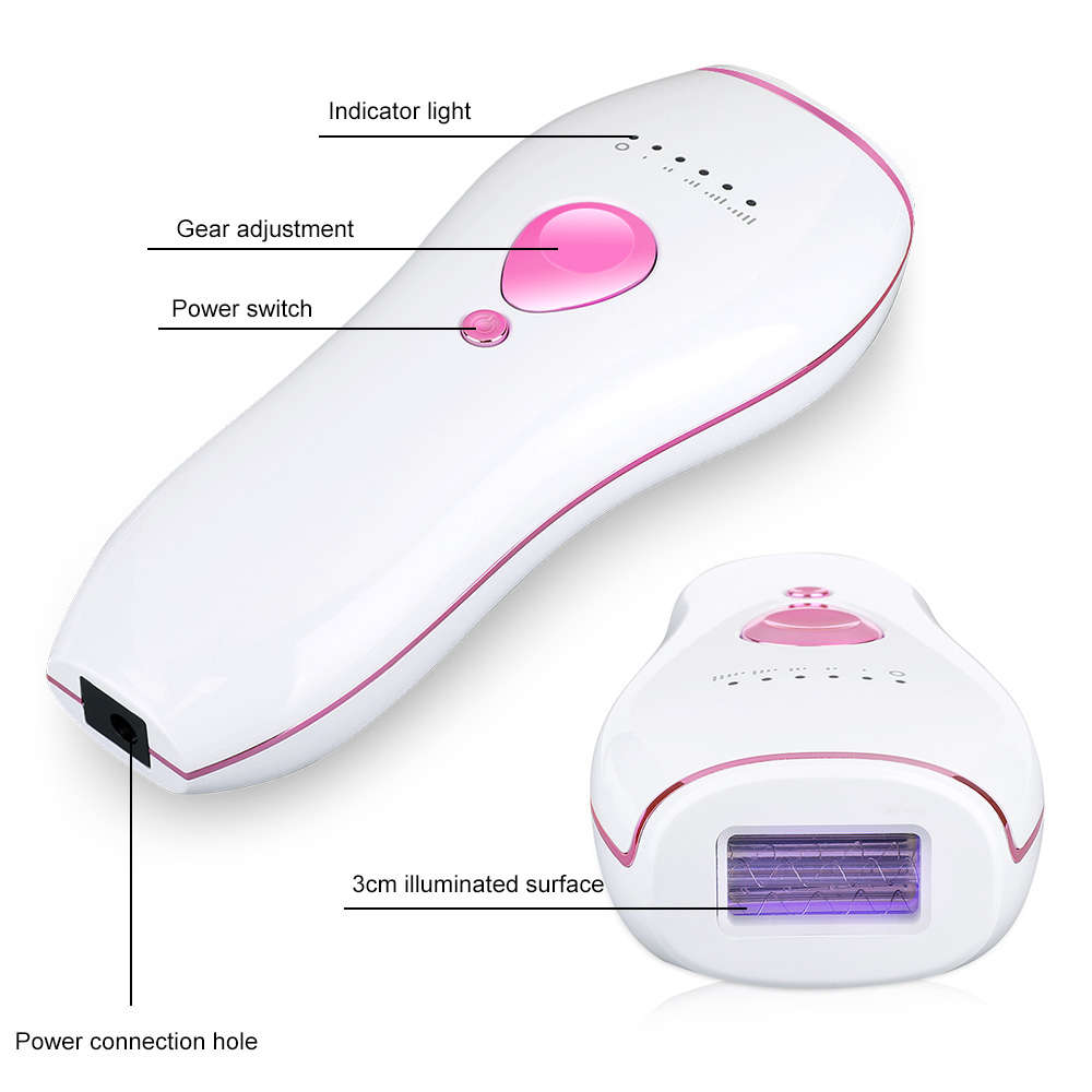 Portable 600000 Flash Laser Epilator Painless IPL Hair Removal For Women