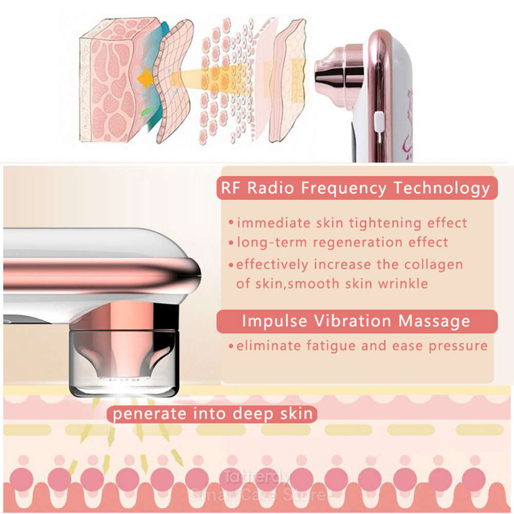Portable LCD Beauty Electric Face Lifting Tighten Remove Wrinkle Massager