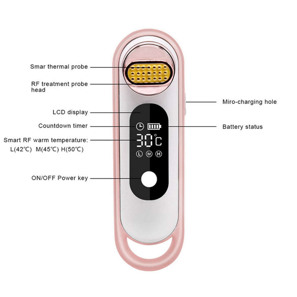 Portable LCD Beauty Electric Face Lifting Tighten Remove Wrinkle Massager