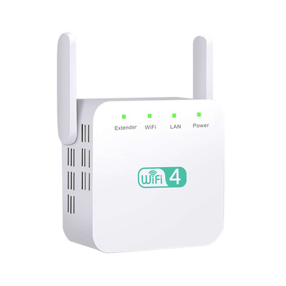 2.4G Wireless WiFi Repeater 300Mbps Wi-Fi Long Range Extender - White