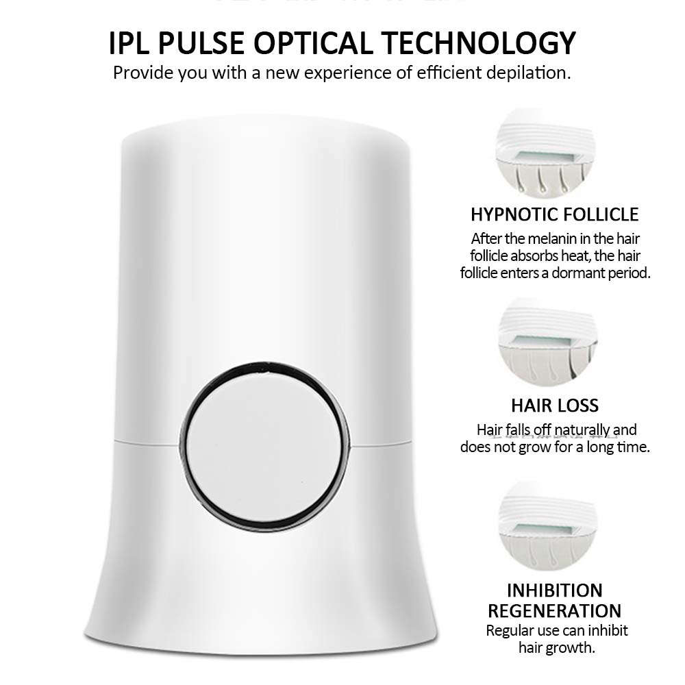 Professional 200000 Flashes IPL Laser Epilator Lady Hair Removal - White