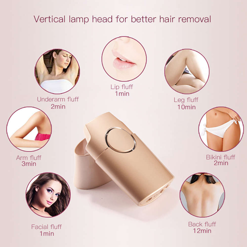 Professional 200000 Flashes IPL Laser Epilator Lady Hair Removal - Gold