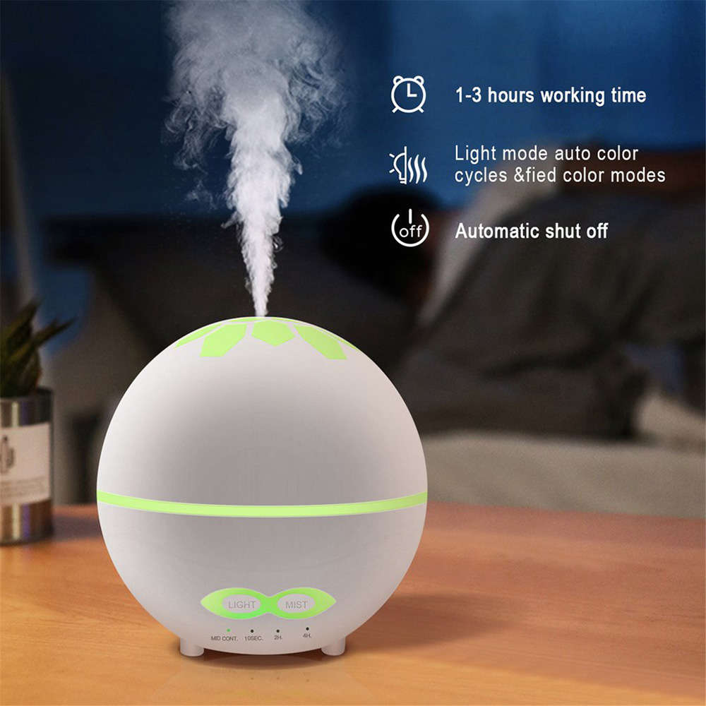 400ml Essential Oil Aroma Diffuser With 7 Color Light & Remote Control