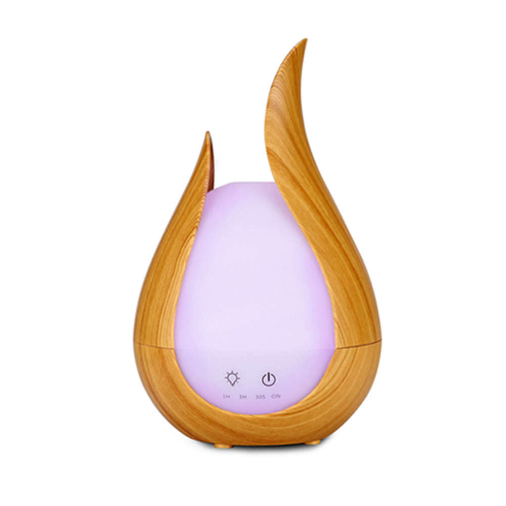 7 Soothing Color Essential Oil Aroma Diffuser Humidifier - Light Wood Grain