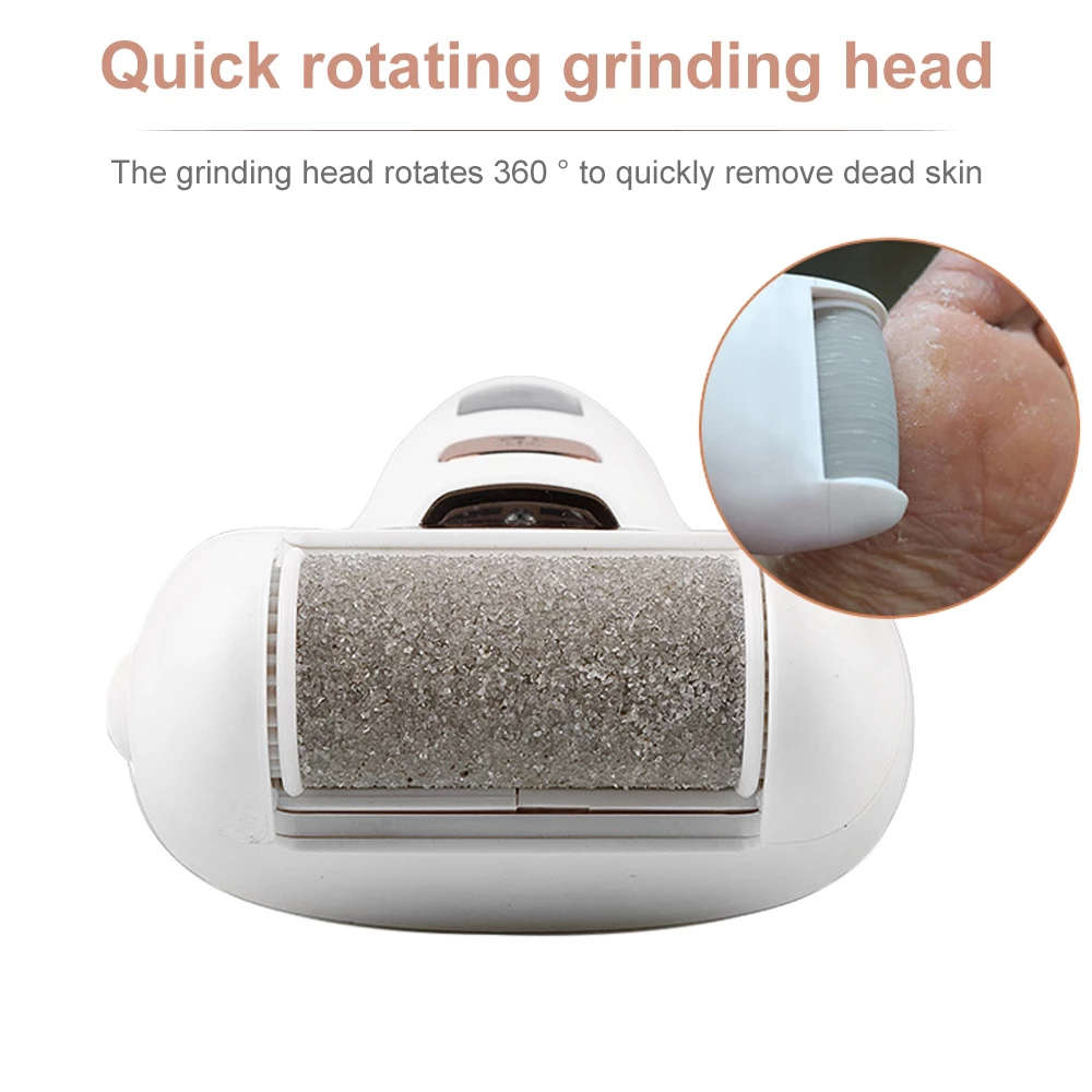 Portable 2-in-1 Electric Foot File Dead Dry Skin Callus Remover