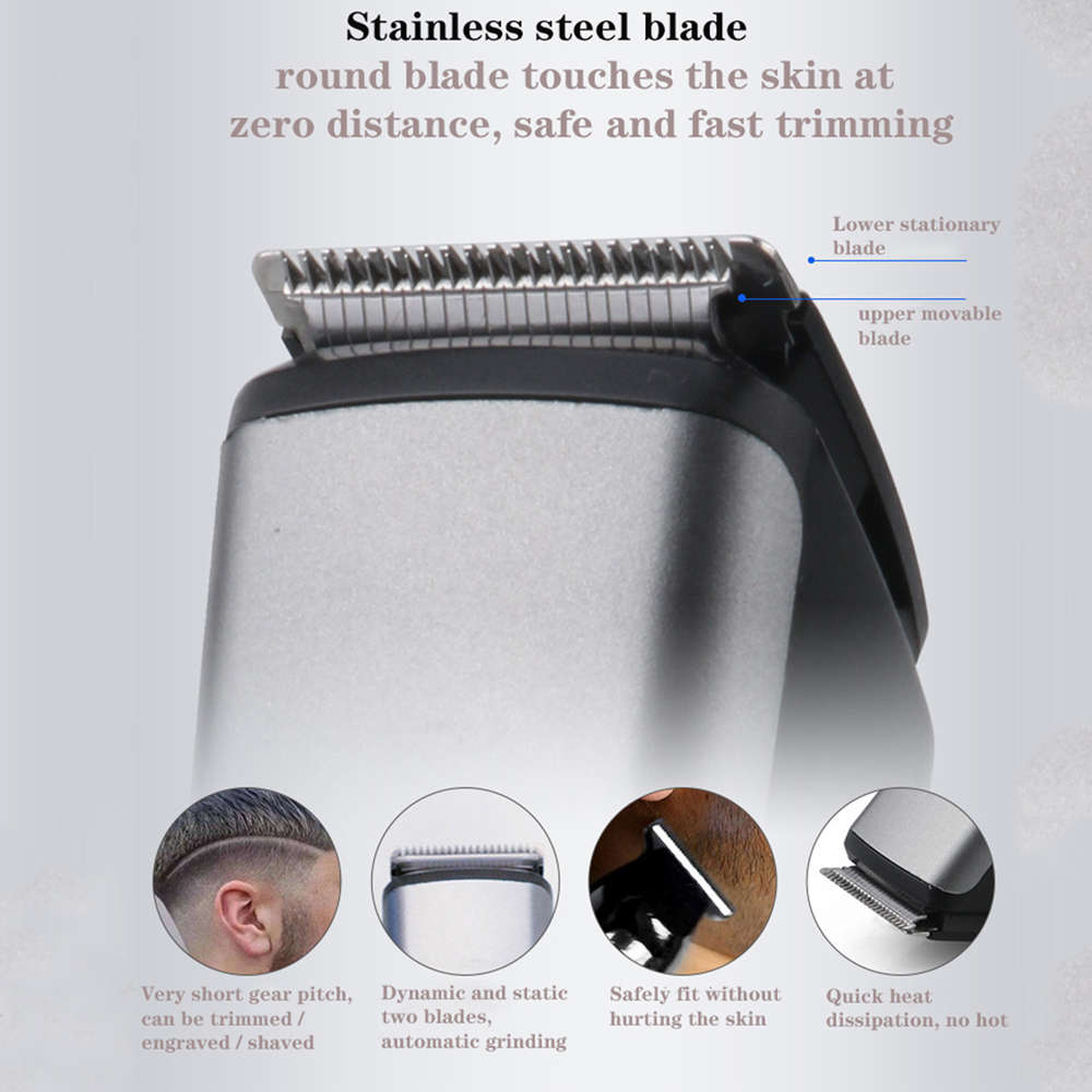 Professional Rechargeable Men's Styling Hair Clipper With 4 Limit Comb