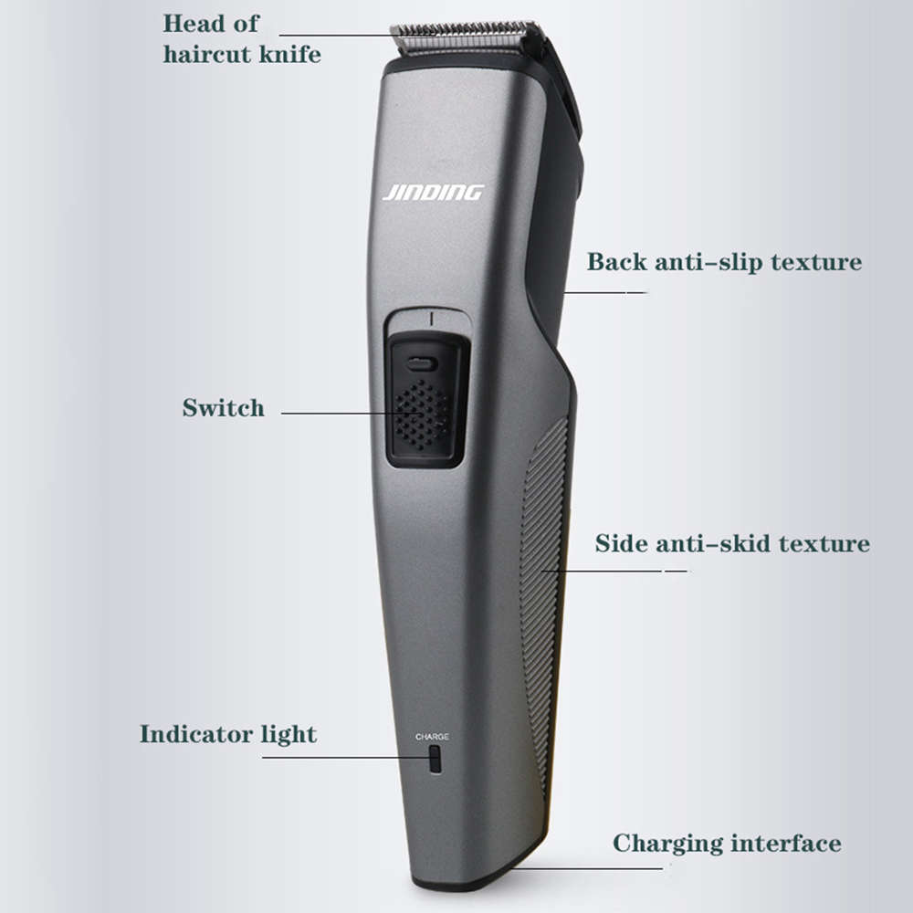 Professional Rechargeable Men's Styling Hair Clipper With 4 Limit Comb
