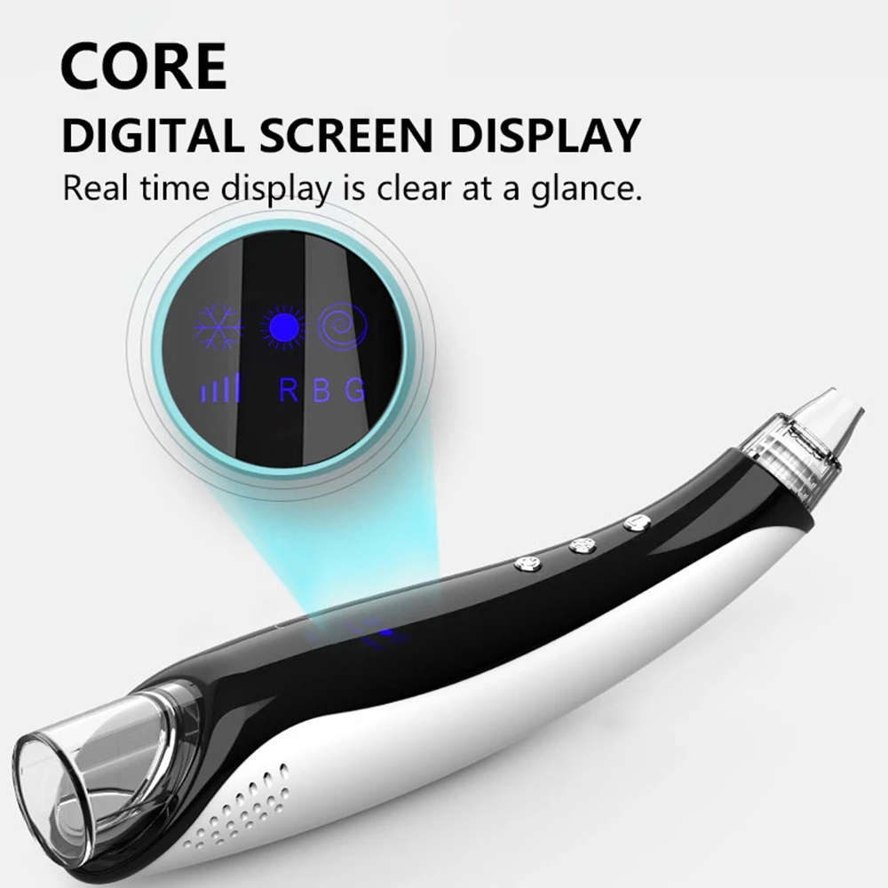 Blackhead Remover Vacuum with Hot & Cold Compress Pimple Pore Extractor