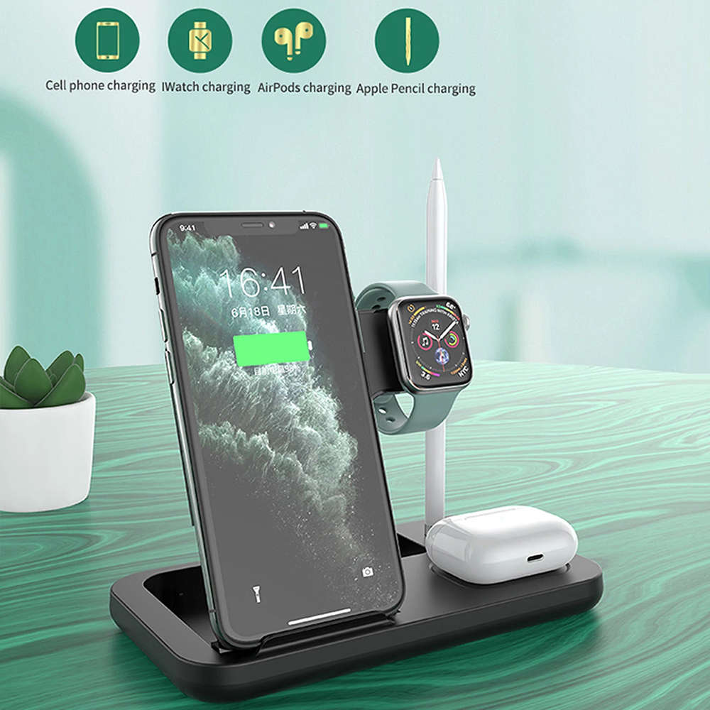 Portable 4 in 1 Foldable Wireless Charger Stand