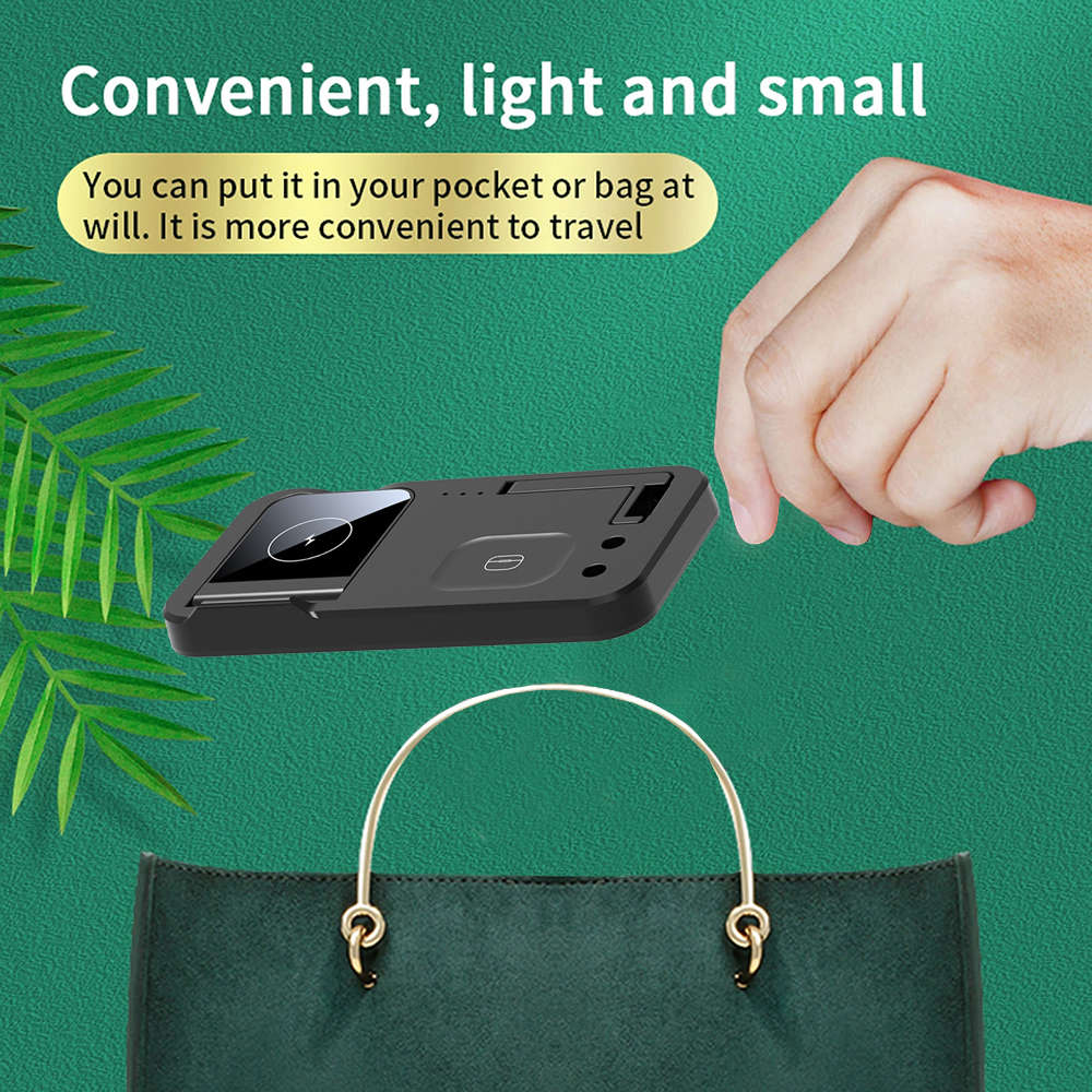 4-in-1 Foldable Wireless Charger Station Phone Holder